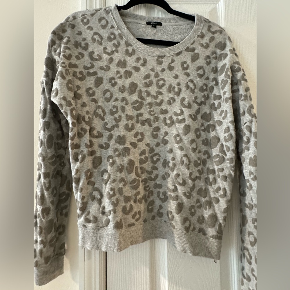 Grey Leopard Sweatshirt